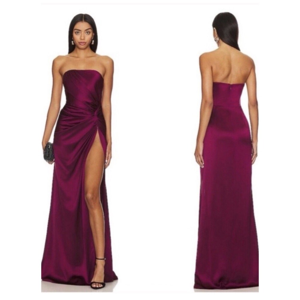 Sau Lee X Revolve Hera Maxi Gown In Boysenberry SIZE US 2 Formal Prom Elegant